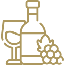 botella de vino y copas